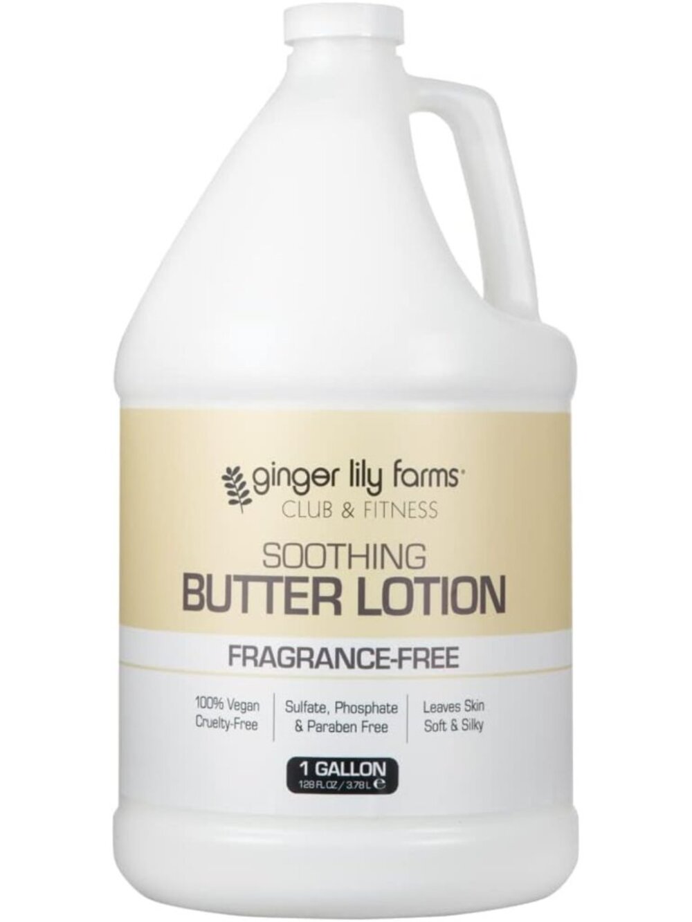 Fragrance-Free Club & Fitness Body Butter Lotion, 128oz - Hydrating & Nourishing